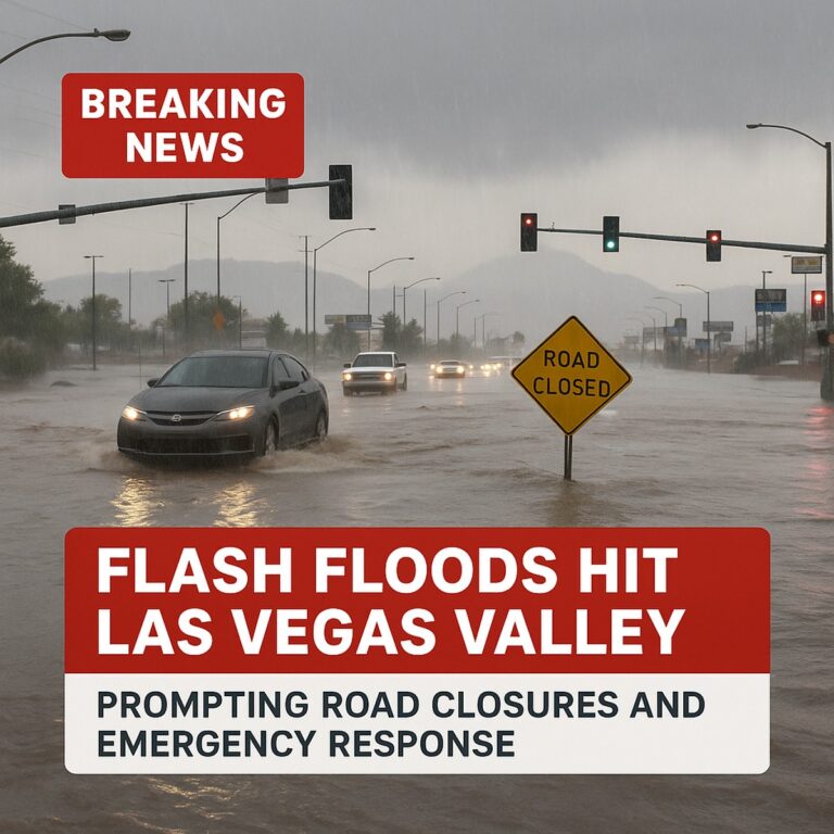 Breaking News: Flash Floods Slam Las Vegas Valley With Road Closures ...