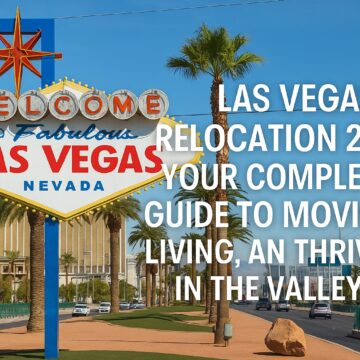 Welcome to Fabulous Las Vegas sign with headline text: “Las Vegas Relocation 2025 — Complete Guide to Moving, Living, and Thriving.”