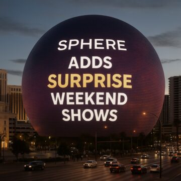 Sphere Adds Surprise Weekend Shows Amid Demand