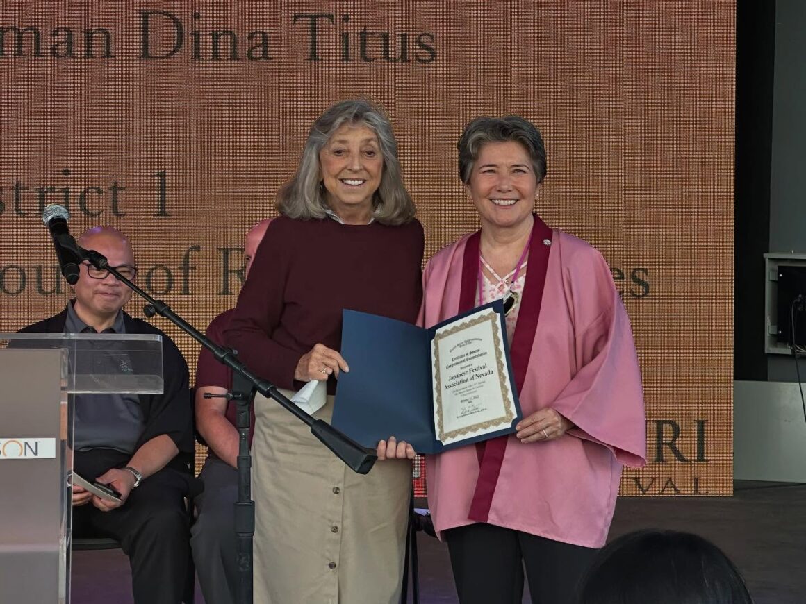 Congresswoman Dina Titus Celebrates Japanese Culture at Aki Mats