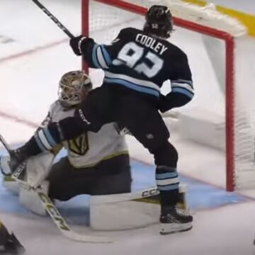 Cooley Scores 4 Straight as Mammoth Rout Golden Knights 5–1