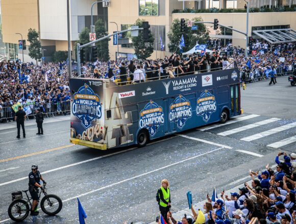 Los Angeles Dodgers Celebrate World Series Triumph with Parade Los Angeles Dodgers Celebrate World Series Triumph with Parade