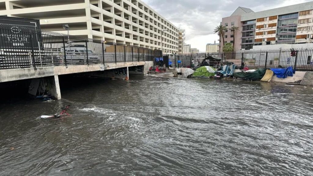 Shine A Light Foundation Assists Homeless Residents Displaced by Las Vegas Flooding 4 Las Vegas Tunnel Flooding – Shine A Light Foundation