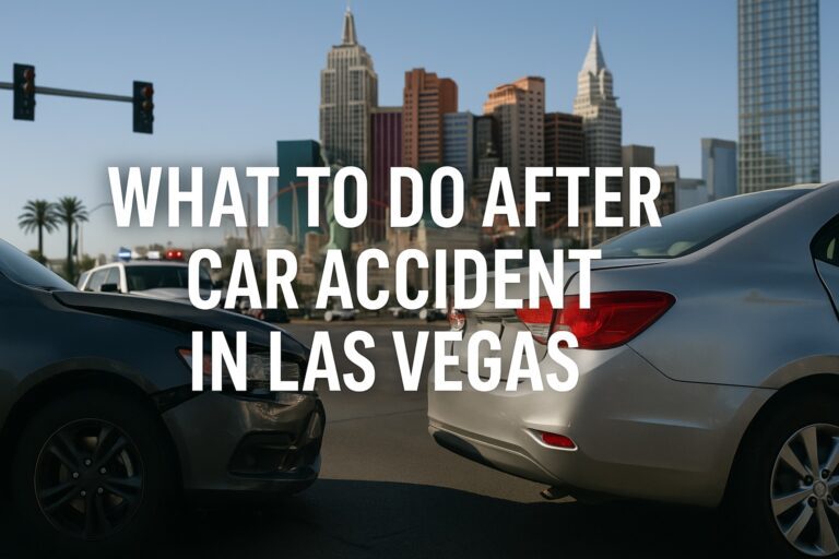 What to Do After a Car Accident in Las Vegas