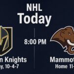 Golden Knights vs Mammoth NHL Preview