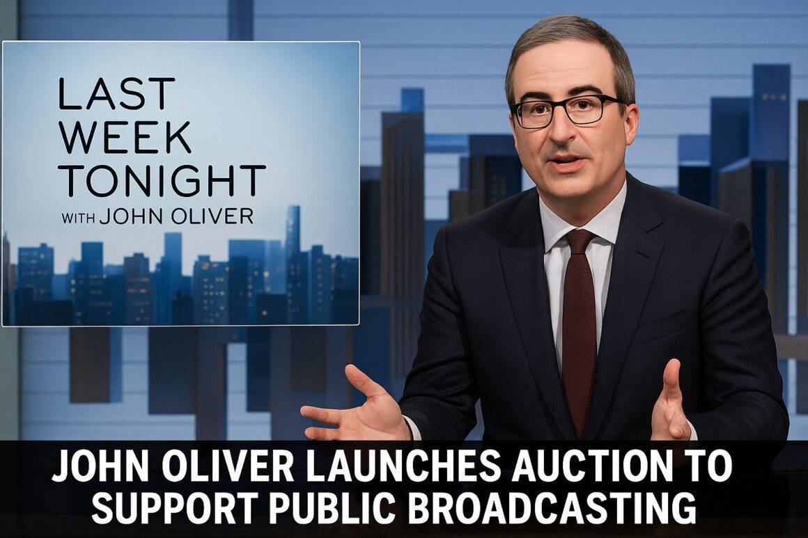 John Oliver Launches Auction to Support Public Broadcasting John Oliver Launches Auction to Support Public Broadcasting