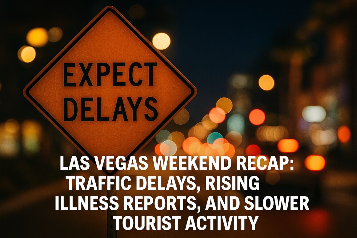 Las Vegas Weekend Recap: Traffic Delays, Rising Illness Reports, and Slower Tourist Activity Las Vegas Weekend Recap: Traffic Delays, Rising Illness Reports, and Slower Tourist Activity