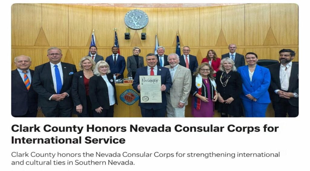 Clark County Honors Nevada Consular Corps