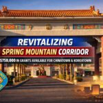 Spring Mountain Corridor entrance in Las Vegas Chinatown as Clark County launches a $750,000 business improvement grant program.