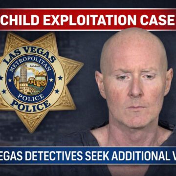 Booking photo of Brian Conway following his arrest by Las Vegas Metropolitan Police Department detectives on child exploitation charges.