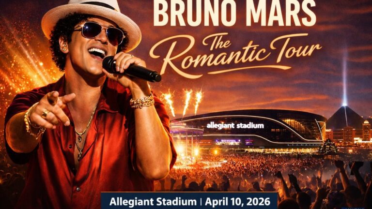 Bruno Mars brings ‘The Romantic Tour’ to Allegiant Stadium