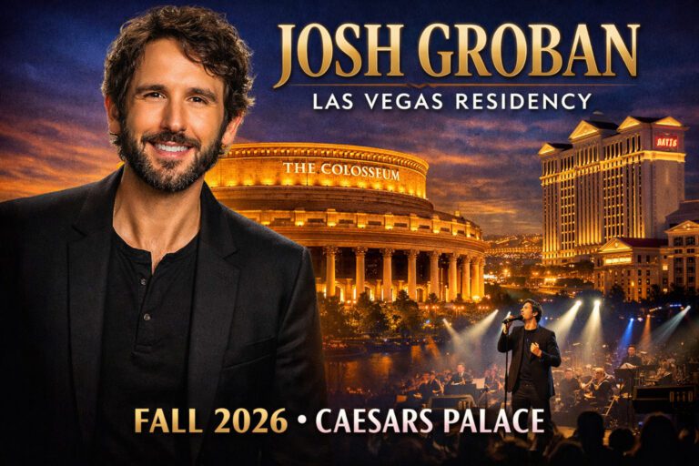Josh Groban Announces Fall 2026 Las Vegas Residency at Caesars Palace
