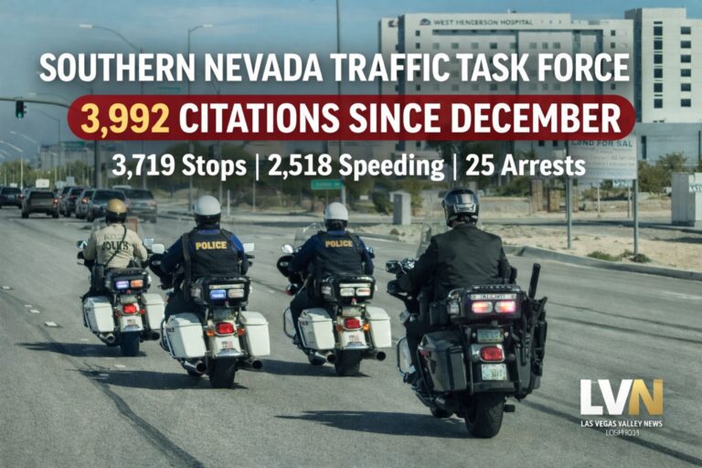 Southern Nevada Traffic Task Force Surpasses 3,700 Stops in First Months of Operation