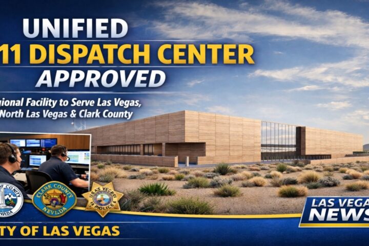 Las Vegas City Council approves unified 911 dispatch center serving Las Vegas, North Las Vegas and Clark County.