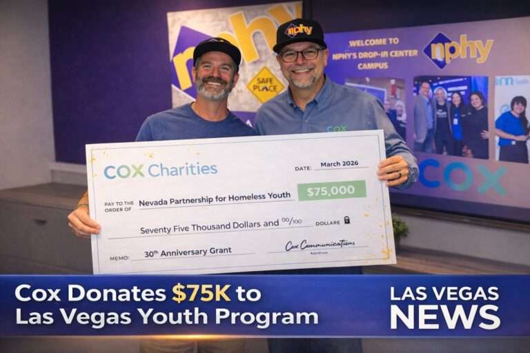 Cox Donates $75K to Expand Support for Homeless Youth in Las Vegas