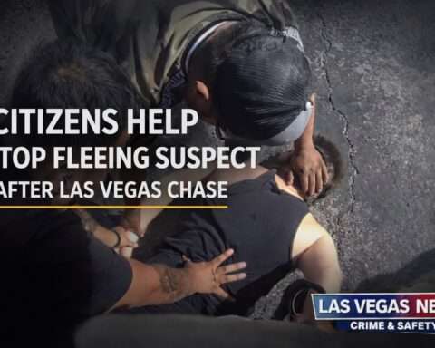 Las Vegas citizens help stop fleeing suspect after chase