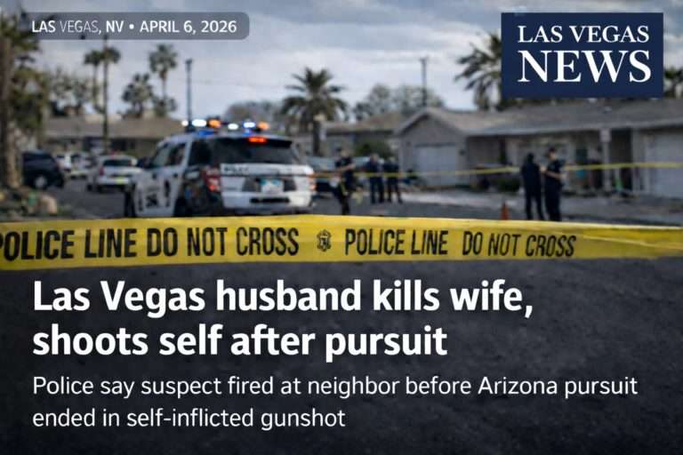 Las Vegas Husband Kills Wife, Fires at Neighbor, Shoots Himself After Arizona Pursuit