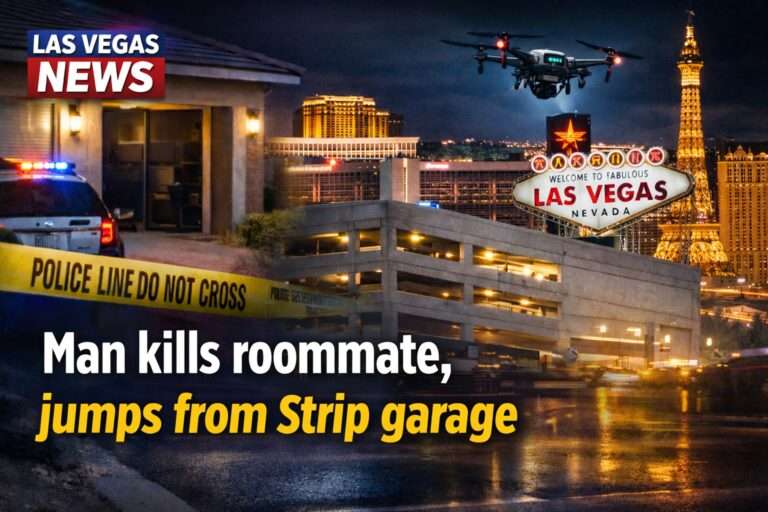 Las Vegas man kills roommate, then dies after jumping from Strip parking garage