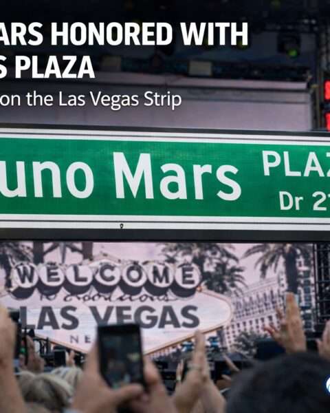 Bruno Mars Honored With Las Vegas Plaza