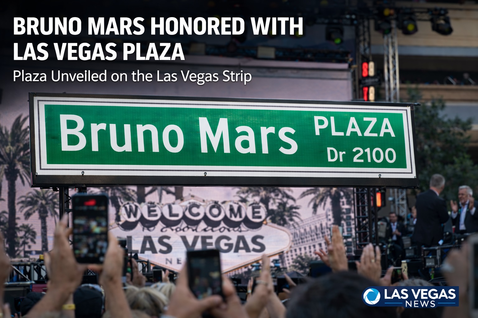 Bruno Mars Honored With Las Vegas Plaza