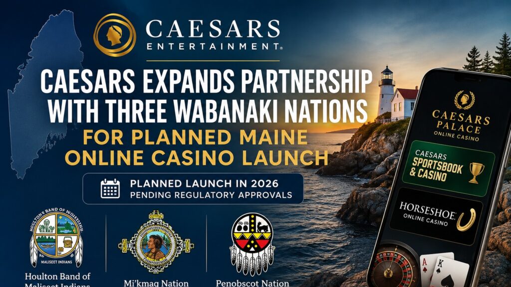 Caesars, Wabanaki Nations Expand Deal for Planned Maine Online Casino Launch