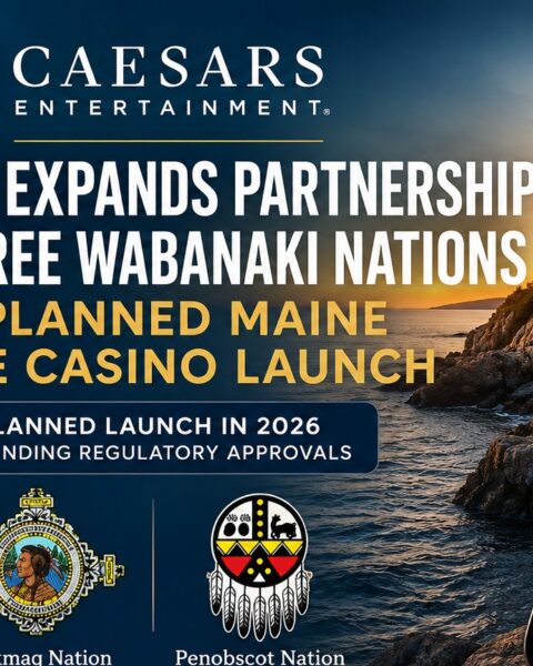 Caesars, Wabanaki Nations Expand Deal for Planned Maine Online Casino Launch