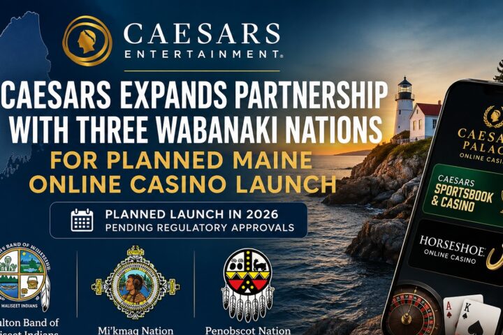 Caesars, Wabanaki Nations Expand Deal for Planned Maine Online Casino Launch