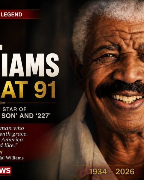 Editorial illustration honoring Hal Williams following his death at age 91.