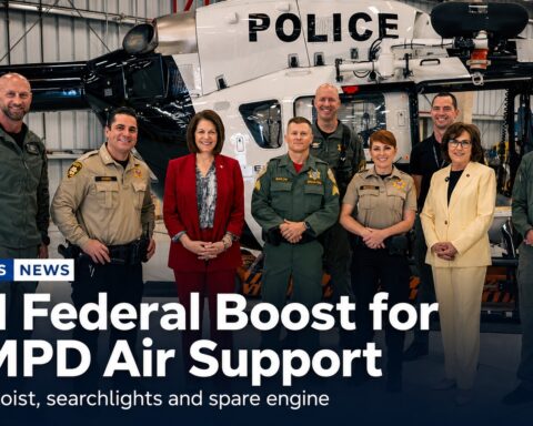 LVMPD Air Support Gets $1M Federal Boost for Rescue Hoist, Searchlights and Helicopter Engine