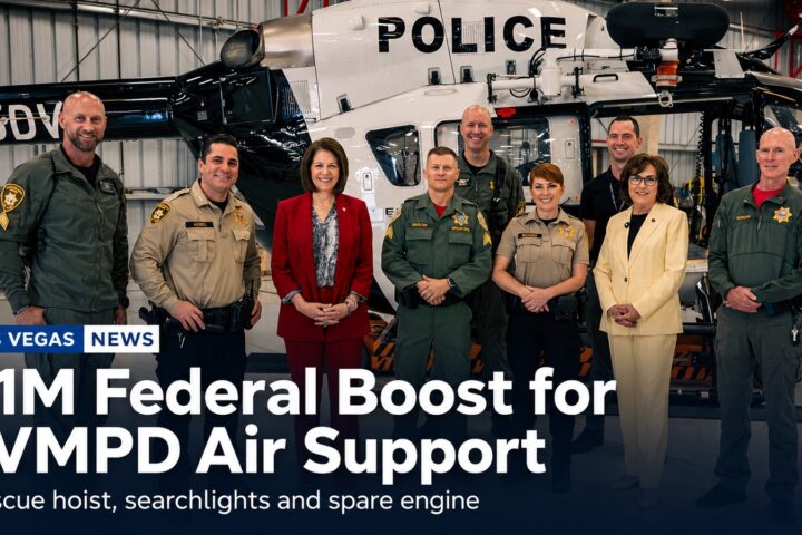 LVMPD Air Support Gets $1M Federal Boost for Rescue Hoist, Searchlights and Helicopter Engine