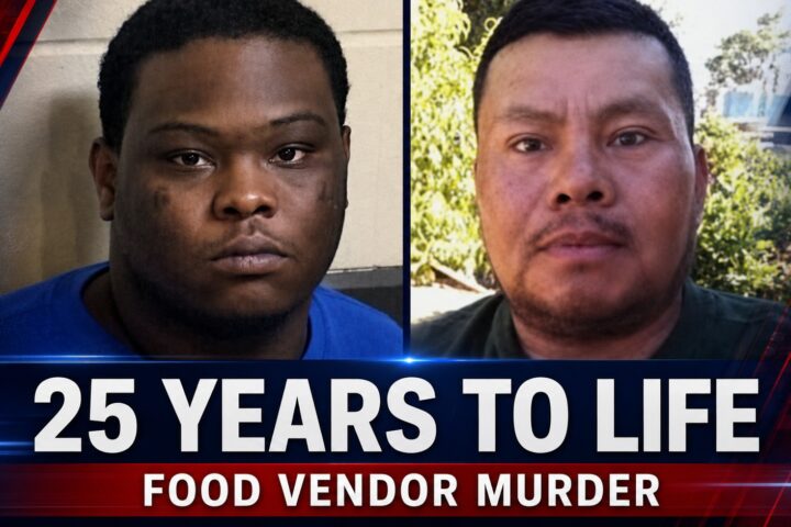 Teen Shoots Food Vendor Dead After Faking an Order; Killer Sentenced to 25 Years to Life