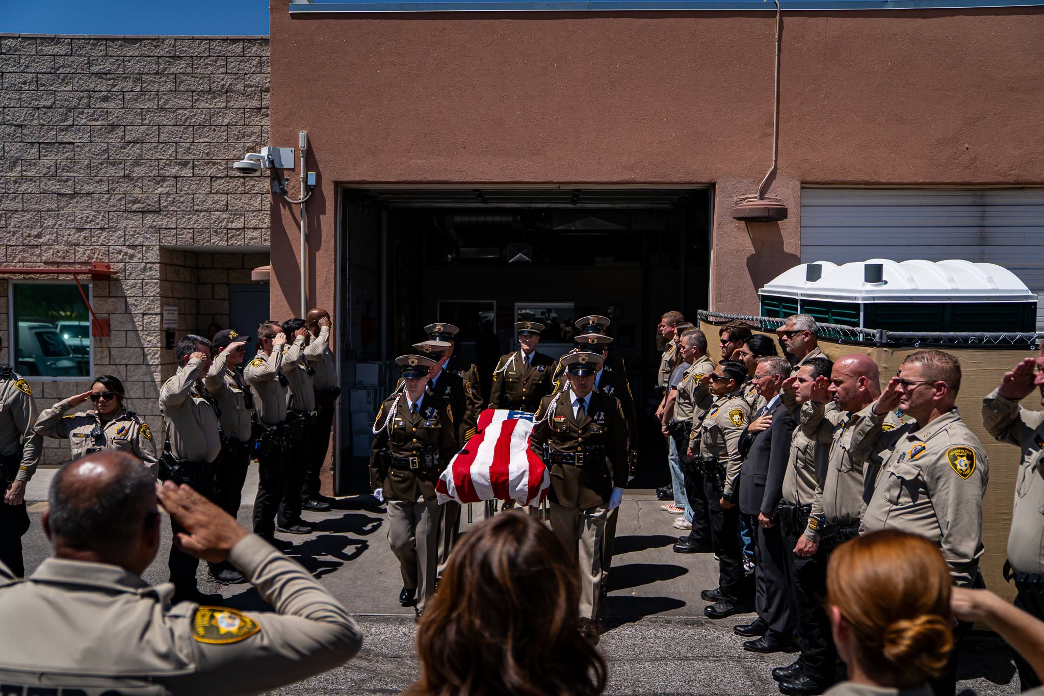 LVMPD Mourns Officer Austin Abdelnabi Killed in Ambush 1 Honor Guard Escorts Fallen LVMPD Officer Austin Abdelnabi