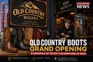 Old Country Boots Grand Opening at Neonopolis Set for Sept. 10 in Downtown Las Vegas