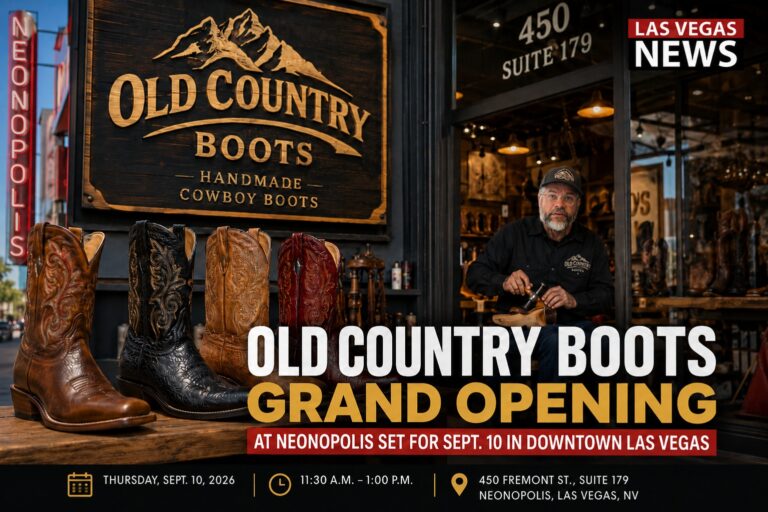Old Country Boots Grand Opening at Neonopolis Set for Sept. 10 in Downtown Las Vegas
